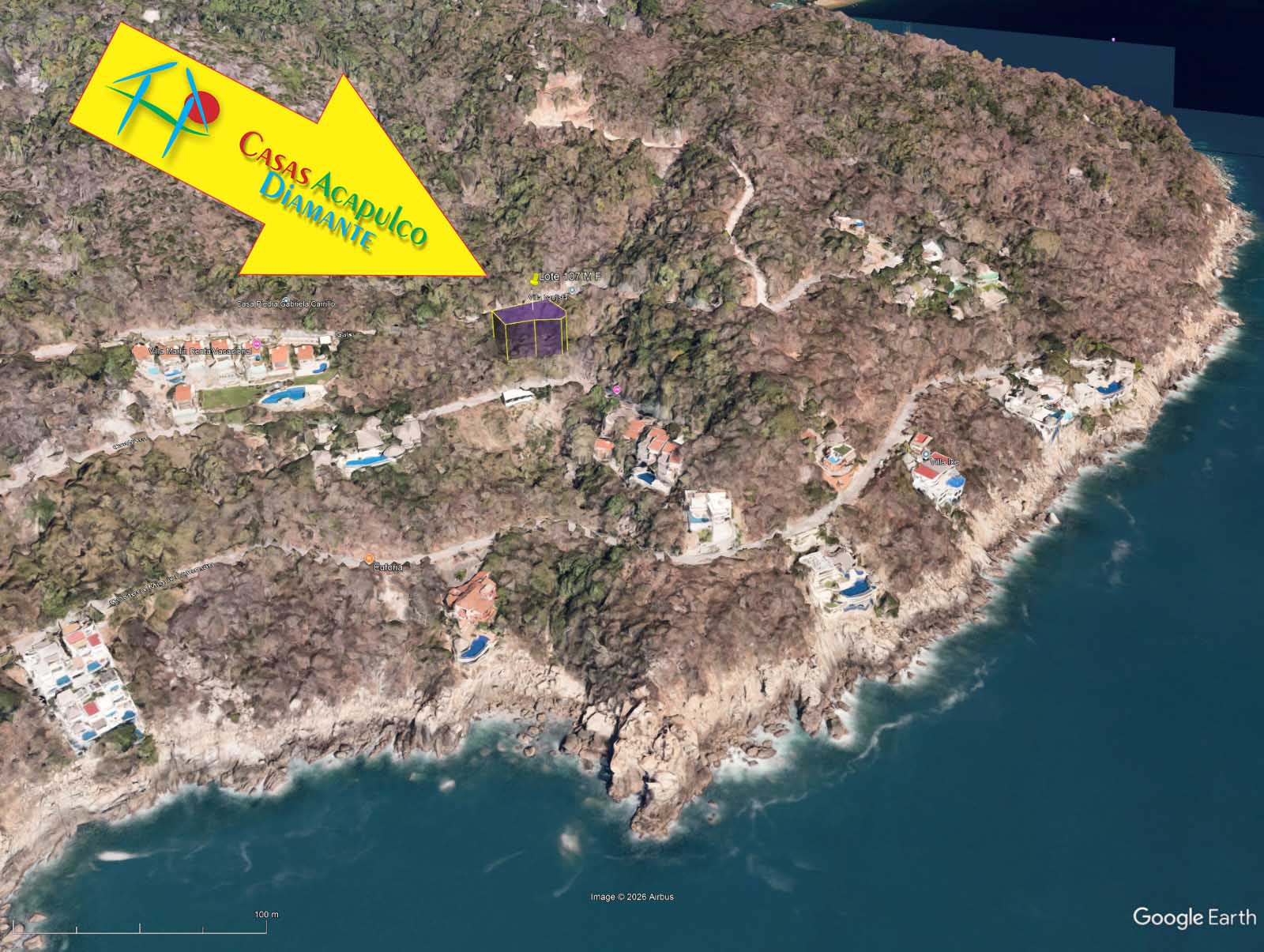 Terreno Brisas del Marqués Manzana F Lote 107 - Ubicación satelital y entorno 12